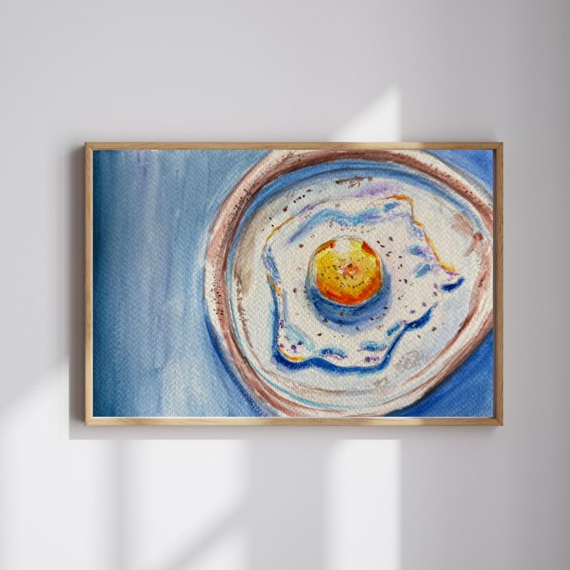 Original gouache painting from Brunch Series - $150-200 by Vancouver artist Art by Krit