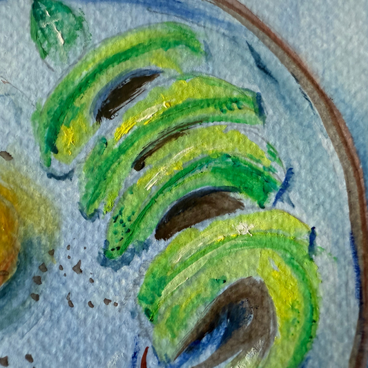 Original gouache painting from Brunch Series - $150-200 by Vancouver artist Art by Krit