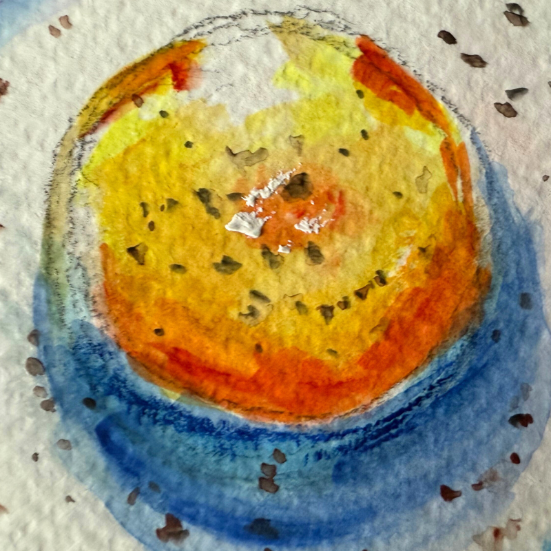Original gouache painting from Brunch Series - $150-200 by Vancouver artist Art by Krit
