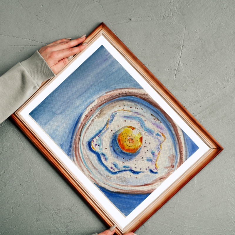 Original gouache painting from Brunch Series - $150-200 by Vancouver artist Art by Krit 